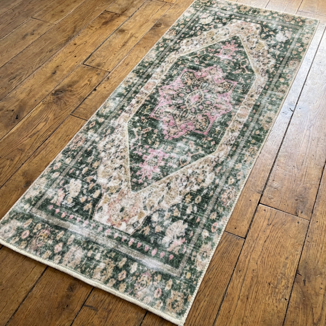 Muddy Mat® Eden Washable Area Rugs for Living Room, Bedroom & Dining Room – Modern Soft Low Pile Non Slip Carpet – Pet Friendly Waterproof Foldable Rugs for Home