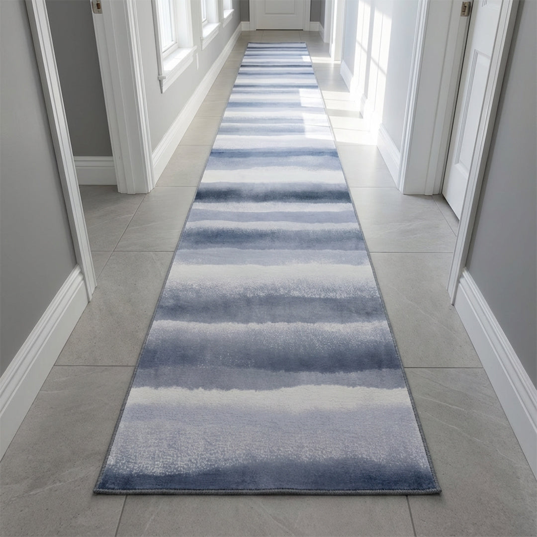Muddy Mat® Mist Washable Area Rugs for Living Room, Bedroom & Dining Room – Modern Soft Low Pile Non Slip Carpet – Pet Friendly Waterproof Foldable Rugs for Home