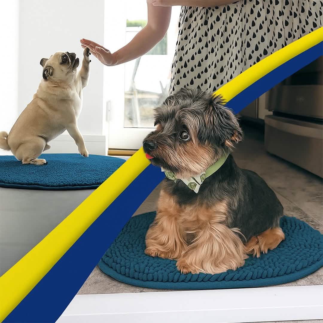 Muddy Mat® Super Absorbent Microfiber Dog Door Oval Mat