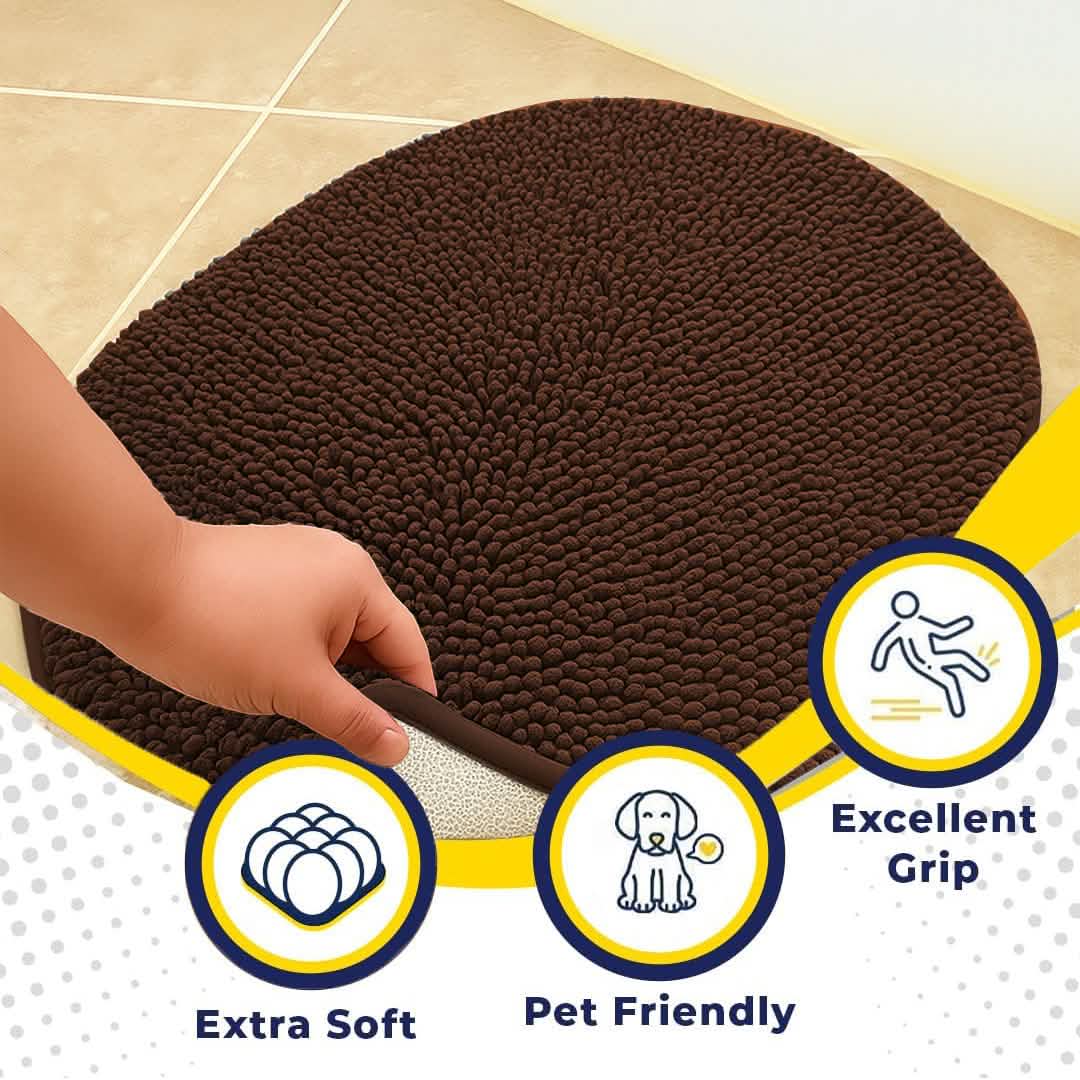 Muddy Mat® Super Absorbent Microfiber Dog Door Oval Mat