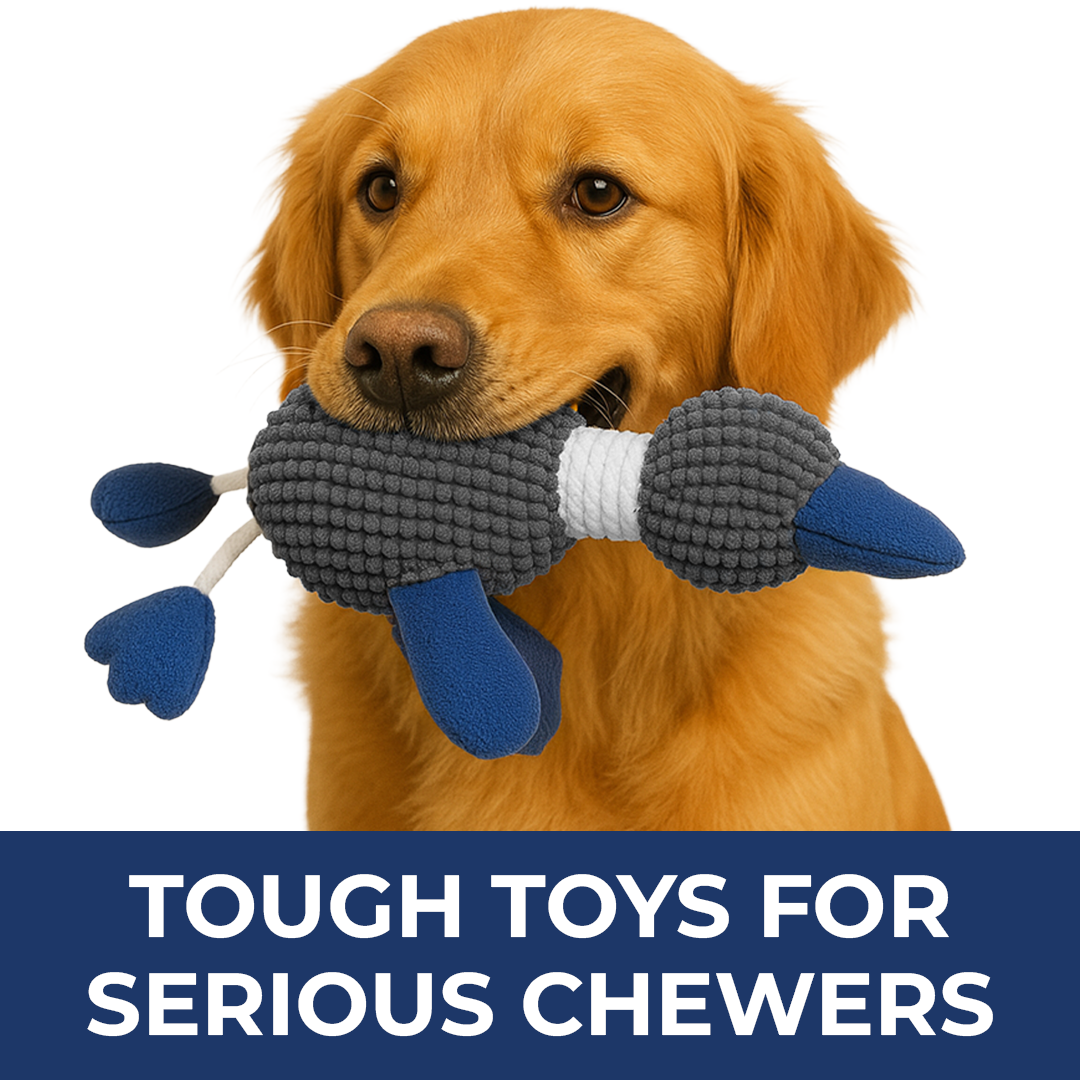 Muddy Mat Duck Dog Toy – Indestructible Dog Toy for Indoor & Outdoor Play – Durable Chenille Plush Dog Toys for Aggressive Chewers, Safe & Fun for All Breeds