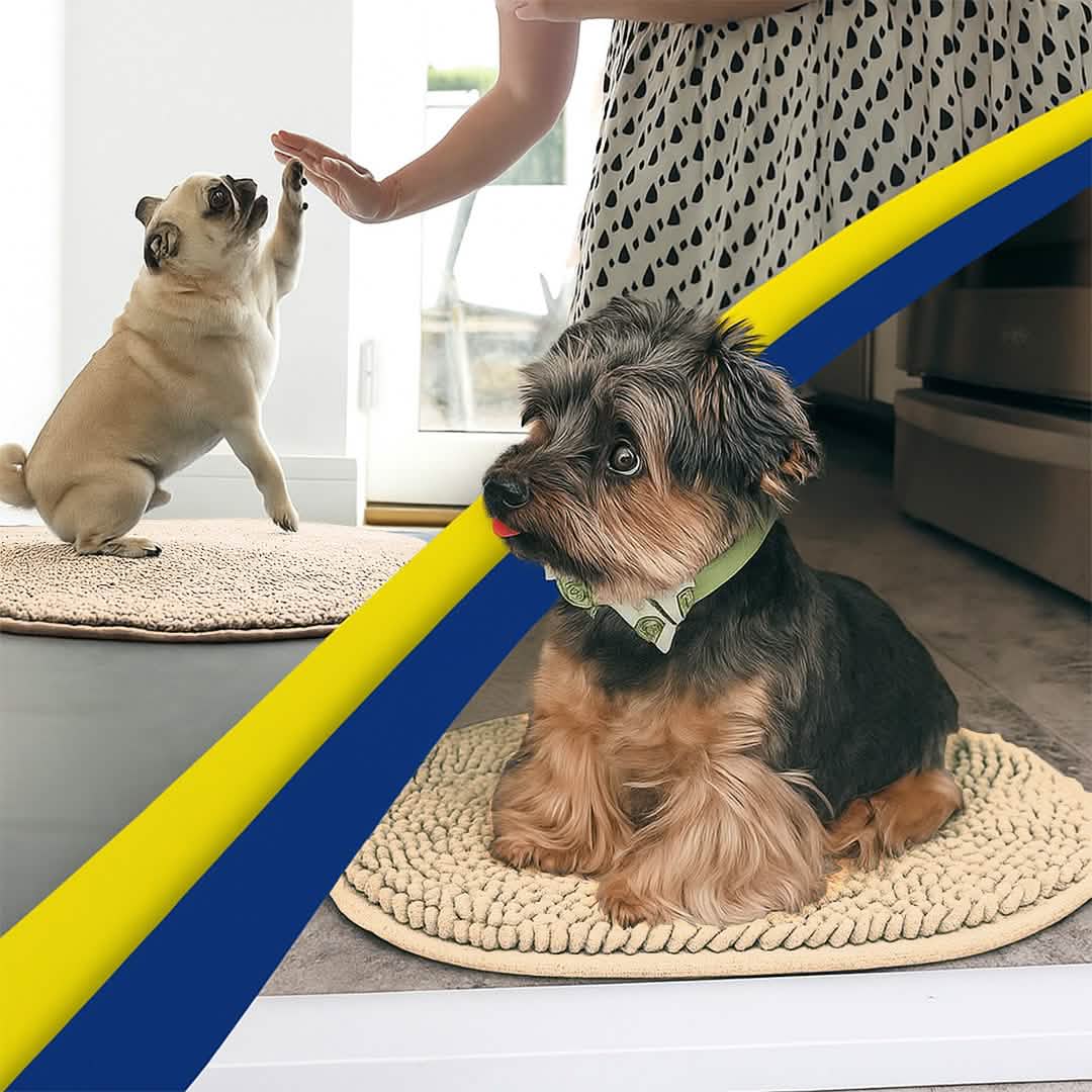 Muddy Mat® Super Absorbent Microfiber Dog Door Oval Mat