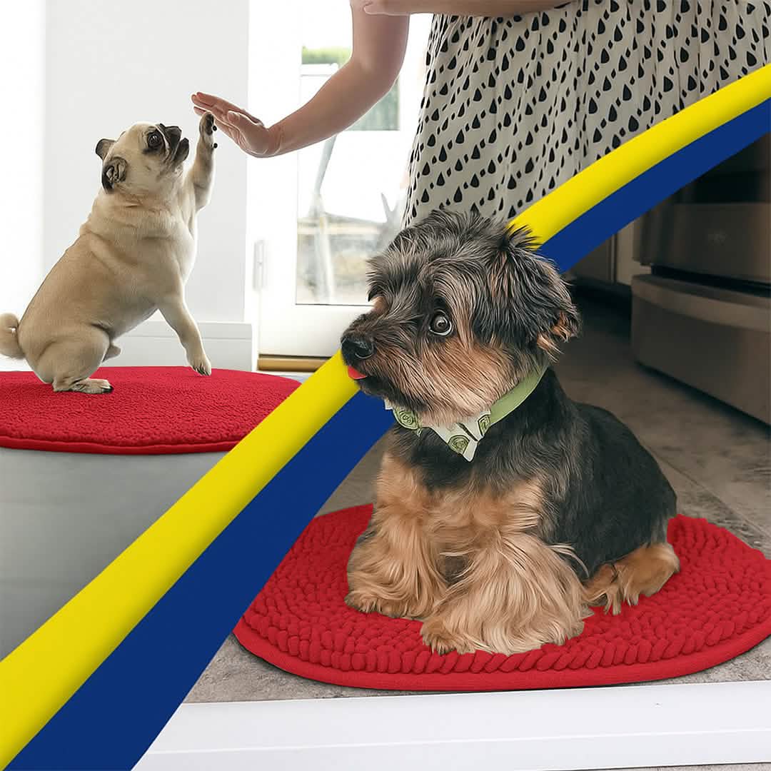 Muddy Mat® Super Absorbent Microfiber Dog Door Oval Mat