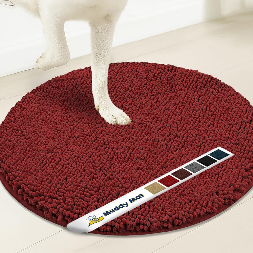 Muddy Mat® Super Absorbent Microfiber Dog Door Round Mat