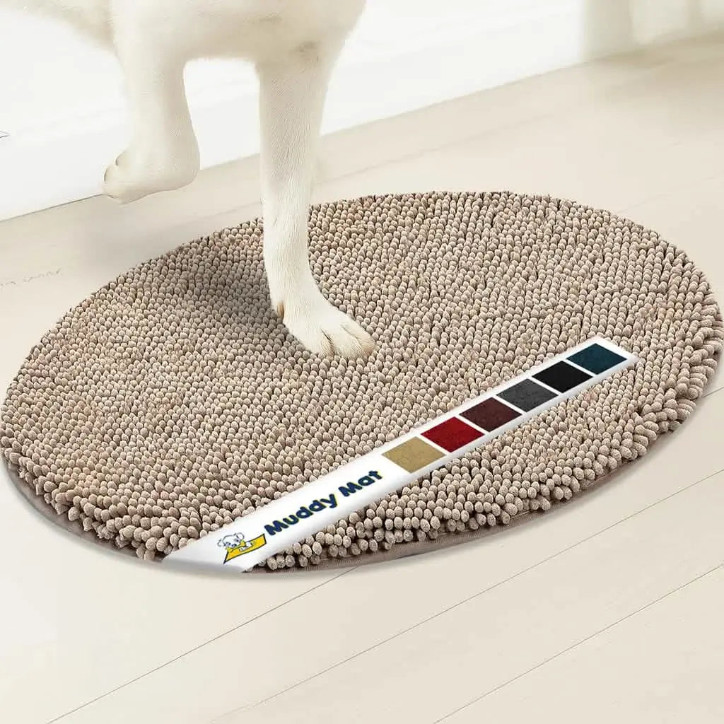 Muddy Mat® Super Absorbent Microfiber Dog Door Oval Mat