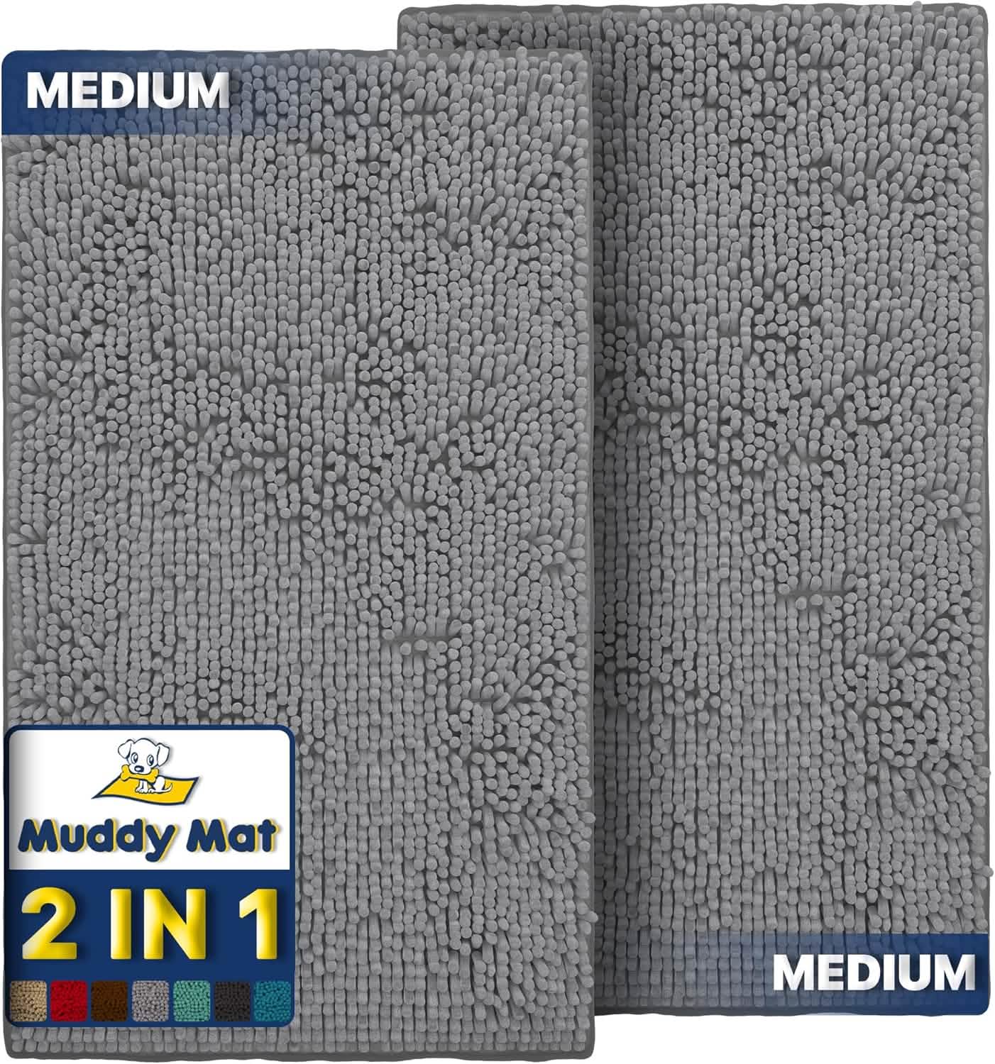 Muddy Mat® - Anti-Mud Dog Door Mat - Pack of 2