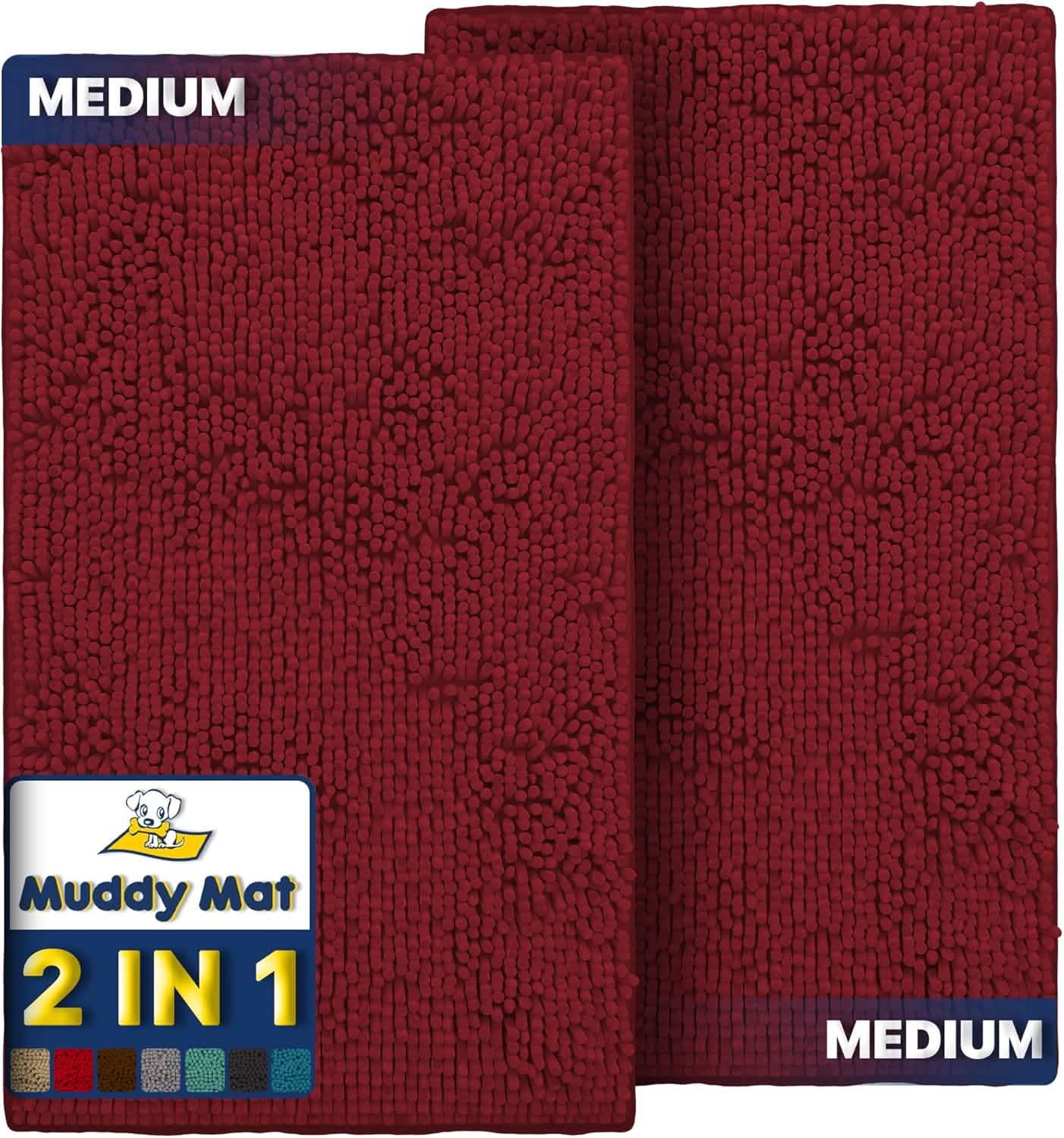 Muddy Mat® - Anti-Mud Dog Door Mat - Pack of 2