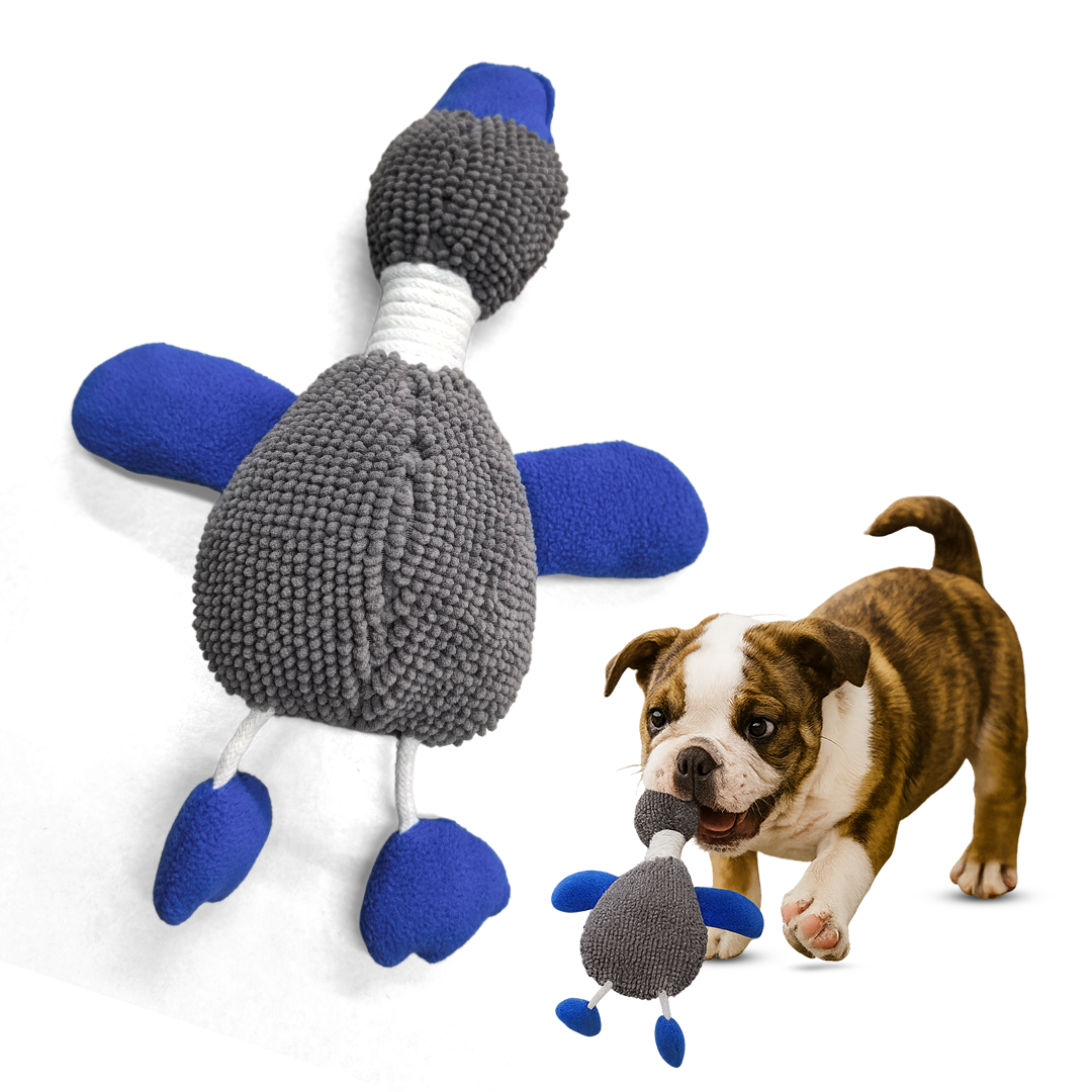 Muddy Mat Duck Dog Toy – Indestructible Dog Toy for Indoor & Outdoor Play – Durable Chenille Plush Dog Toys for Aggressive Chewers, Safe & Fun for All Breeds
