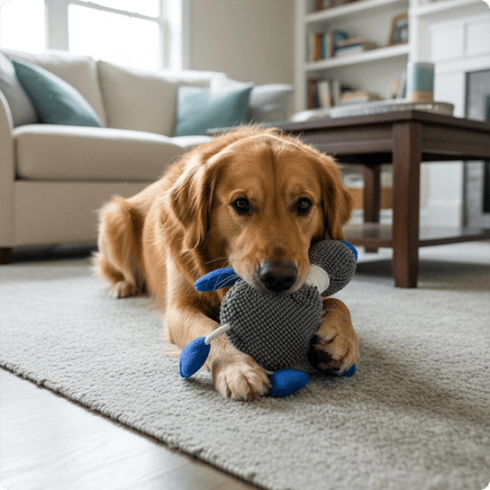 Muddy Mat Duck Dog Toy – Indestructible Dog Toy for Indoor & Outdoor Play – Durable Chenille Plush Dog Toys for Aggressive Chewers, Safe & Fun for All Breeds