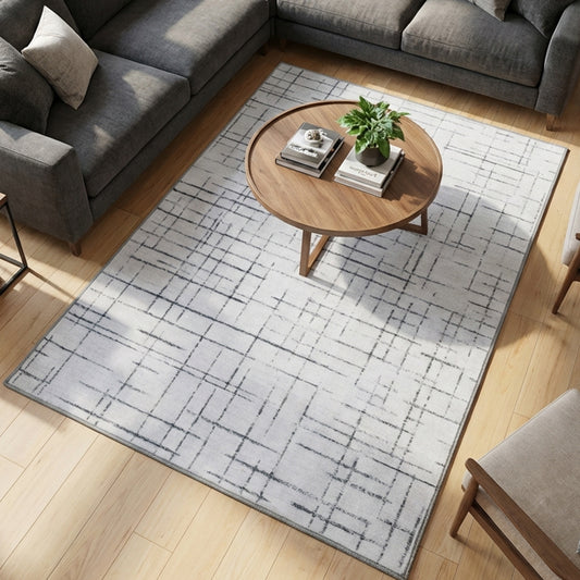 Muddy Mat® Strata Washable Area Rugs for Living Room, Bedroom & Dining Room – Modern Soft Low Pile Non Slip Carpet – Pet Friendly Waterproof Foldable Rugs for Home