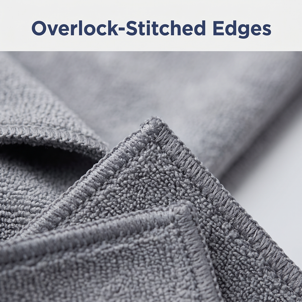 Muddy Mat® Kitchen Towels 3 Pack - Super Absorbent Microfiber Dish Cloths, Quick Dry Soft Cleaning Towels for Dishes, Counters and Spills, Machine Washable, Grey 11.8" x 11.8"