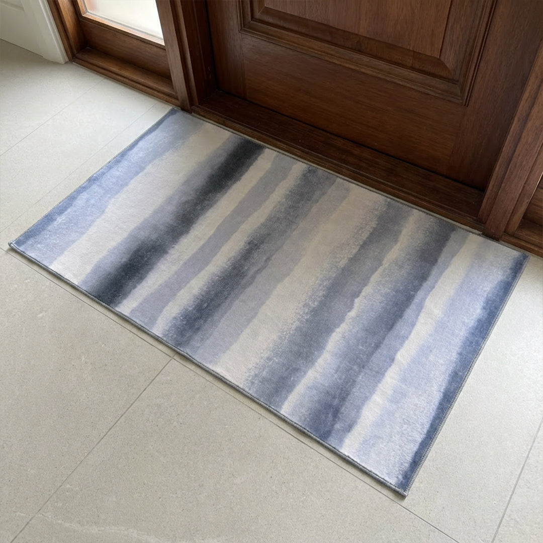 Muddy Mat® Mist Washable Area Rugs for Living Room, Bedroom & Dining Room – Modern Soft Low Pile Non Slip Carpet – Pet Friendly Waterproof Foldable Rugs for Home