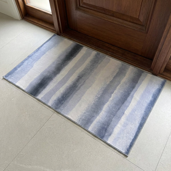 Muddy Mat® Mist Washable Area Rugs for Living Room, Bedroom & Dining Room – Modern Soft Low Pile Non Slip Carpet – Pet Friendly Waterproof Foldable Rugs for Home