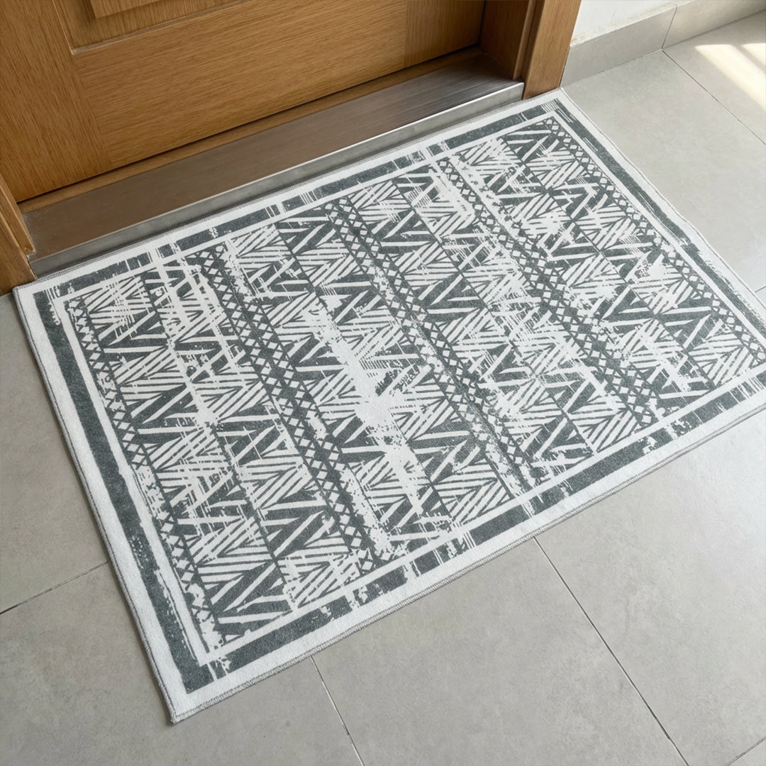 Muddy Mat® Zenith Washable Area Rugs for Living Room, Bedroom & Dining Room – Modern Soft Low Pile Non Slip Carpet – Pet Friendly Waterproof Foldable Rugs for Home