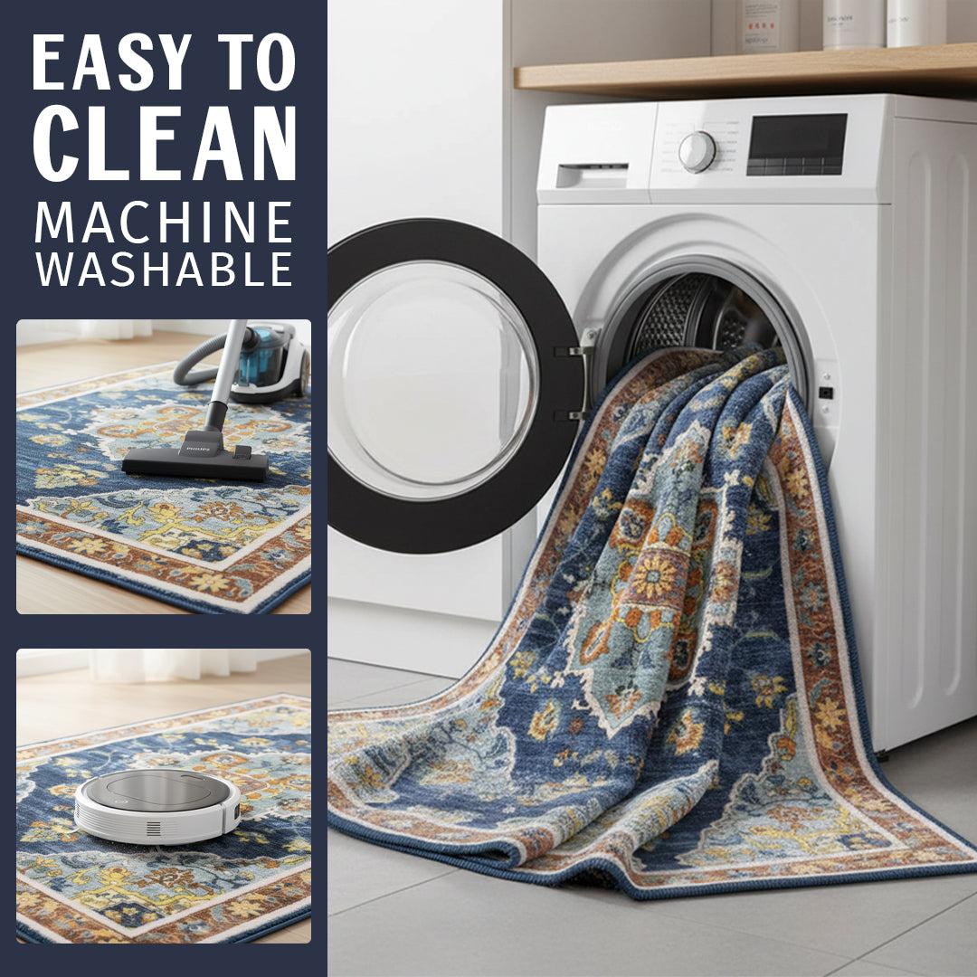 Muddle Rug Muddy Carpet Mosaic Washable Area Rugs for Living Room, Bedroom & Dini ...