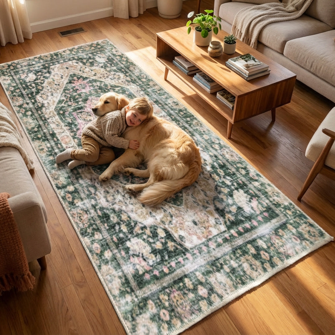 Muddy Rags Muddy Carpet Eden Washable Area Rugs for Living Room, Bedroom & Dining ...