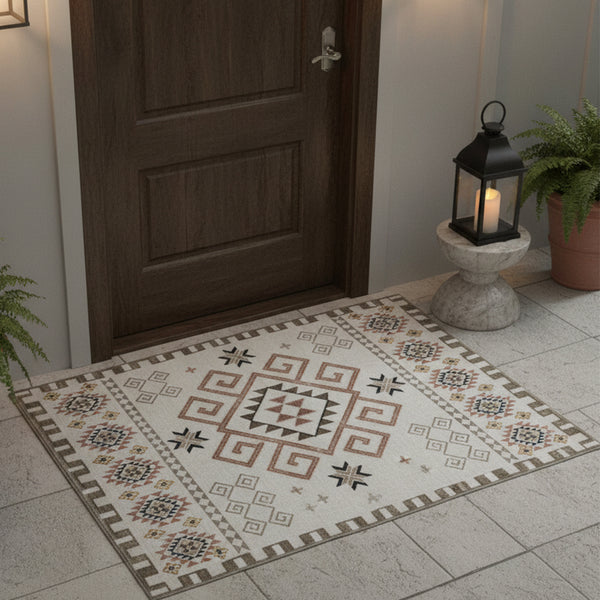 Muddy Mat® Sedona Washable Area Rugs for Living Room, Bedroom & Dining Room – Modern Soft Low Pile Non Slip Carpet – Pet Friendly Waterproof Foldable Rugs for Home