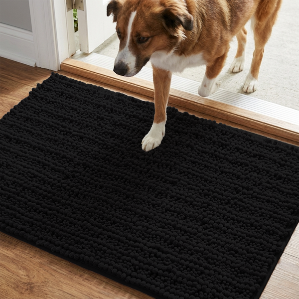 Muddy Mat® DuoMax Dog Door Mat for Muddy Paws – Dual-Texture Absorbent Mat Chenille Entryway Muddy Carpet®, Microfiber Quick Dry, Slip Resistant Machine Washable Indoor Mat