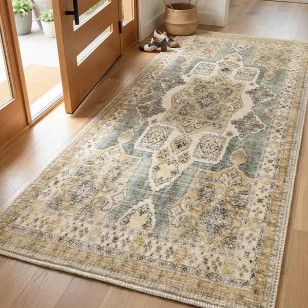 Muddle Rug Muddy Mat® Muddy Carpet Monarch Washable Area Rugs for Living Room, Be