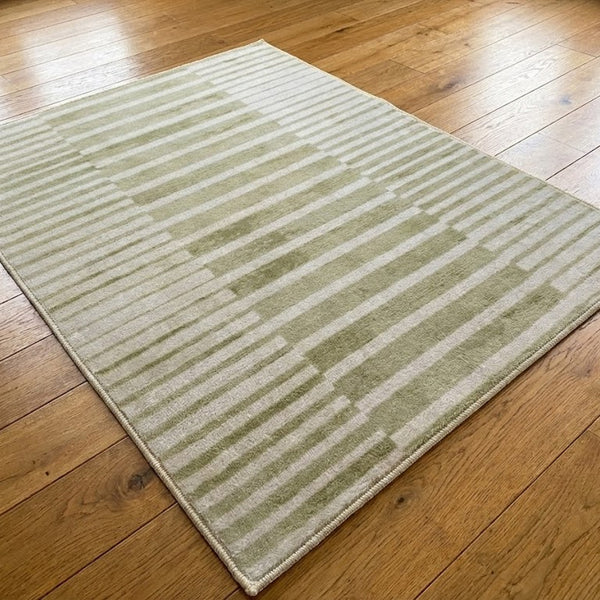 Muddy Mat® Creamline Washable Area Rugs for Living Room, Bedroom & Dining Room – Modern Soft Low Pile Non Slip Carpet – Pet Friendly Waterproof Foldable Rugs for Home