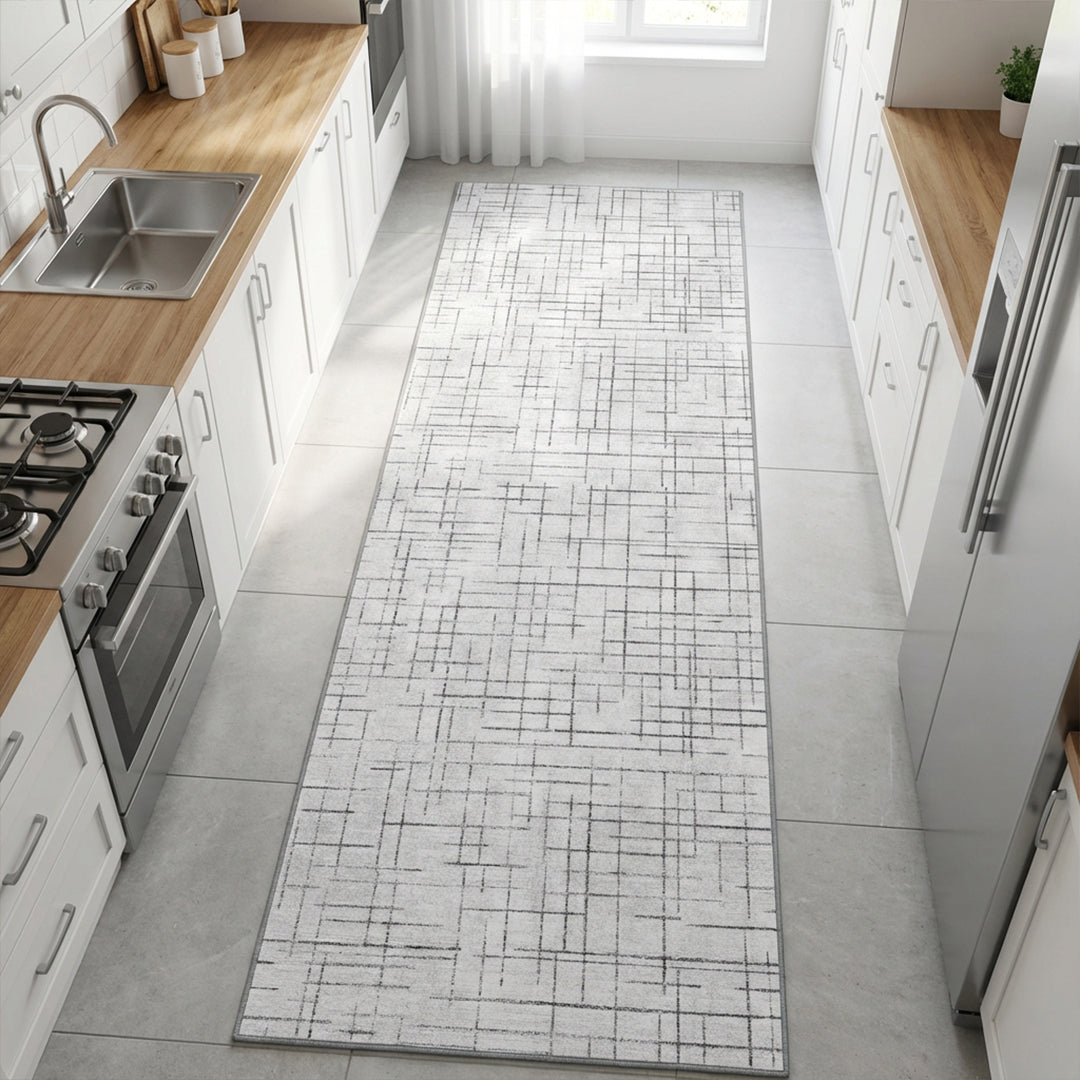 Muddy Mat® Strata Washable Area Rugs for Living Room, Bedroom & Dining Room – Modern Soft Low Pile Non Slip Carpet – Pet Friendly Waterproof Foldable Rugs for Home