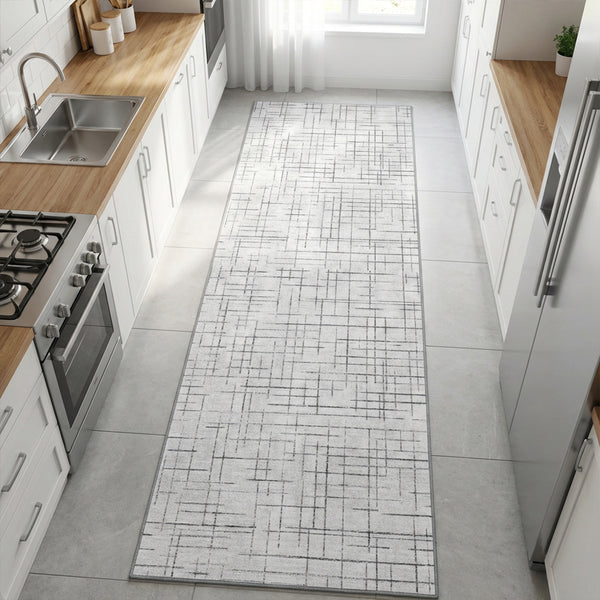 Muddy Mat® Strata Washable Area Rugs for Living Room, Bedroom & Dining Room – Modern Soft Low Pile Non Slip Carpet – Pet Friendly Waterproof Foldable Rugs for Home