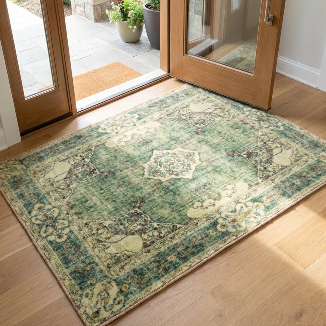 Muddy Mat® Majestic Washable Area Rugs for Living Room, Bedroom & Dining Room – Modern Soft Low Pile Non Slip Carpet – Pet Friendly Waterproof Foldable Rugs for Home