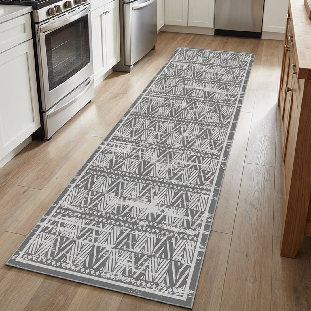 Muddy Mat® Zenith Washable Area Rugs for Living Room, Bedroom & Dining Room – Modern Soft Low Pile Non Slip Carpet – Pet Friendly Waterproof Foldable Rugs for Home