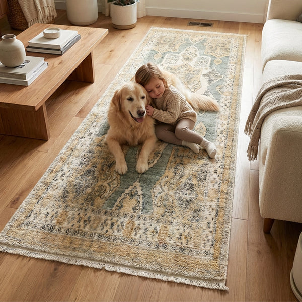 Muddy Rags Muddy Mat® Muddy Carpet Monarch Washable Area Rugs for Living Room, Be
