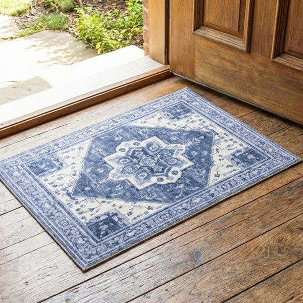 Muddy Mat® Admiral Washable Area Rugs for Living Room, Bedroom & Dining Room – Modern Soft Low Pile Non Slip Carpet – Pet Friendly Waterproof Foldable Rugs for Home