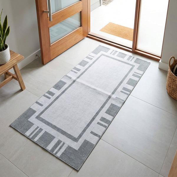 Muddy Mat® Trellis Washable Area Rugs for Living Room, Bedroom & Dining Room – Modern Soft Low Pile Non Slip Carpet – Pet Friendly Waterproof Foldable Rugs for Home