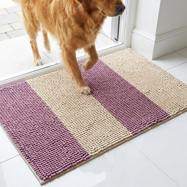 Muddy Mat® Vertical Loop Design Super Absorbent Chenille Dog Door Mat for Muddy Paws – Non-Slip, Machine Washable Indoor Entry Rug, Quick-Dry Pet Mat for Entryway