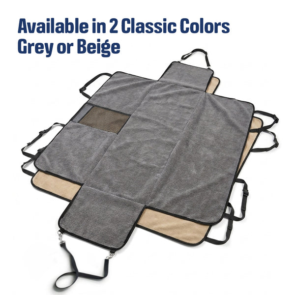 Muddy Mat® Petite Chenille Dog Car Seat Cover for Back Seat, 100% Waterproof Dog Hammock for Car, SUVs & Trucks, Heavy Duty, Scratch Proof Car Seat Cover, Slip Resistant Backing & Side Flaps