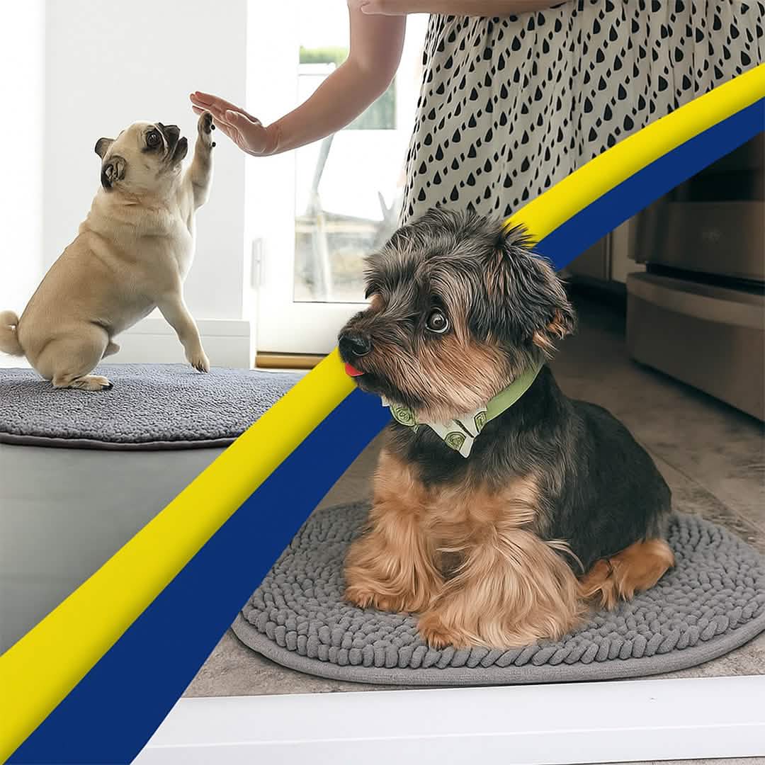 Muddy Mat® Super Absorbent Microfiber Dog Door Oval Mat