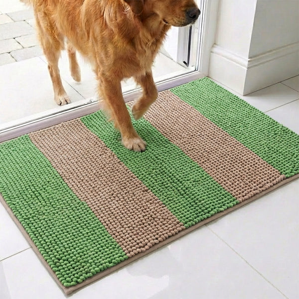 Muddy Mat® Vertical Loop Design Super Absorbent Chenille Dog Door Mat for Muddy Paws – Non-Slip, Machine Washable Indoor Entry Rug, Quick-Dry Pet Mat for Entryway