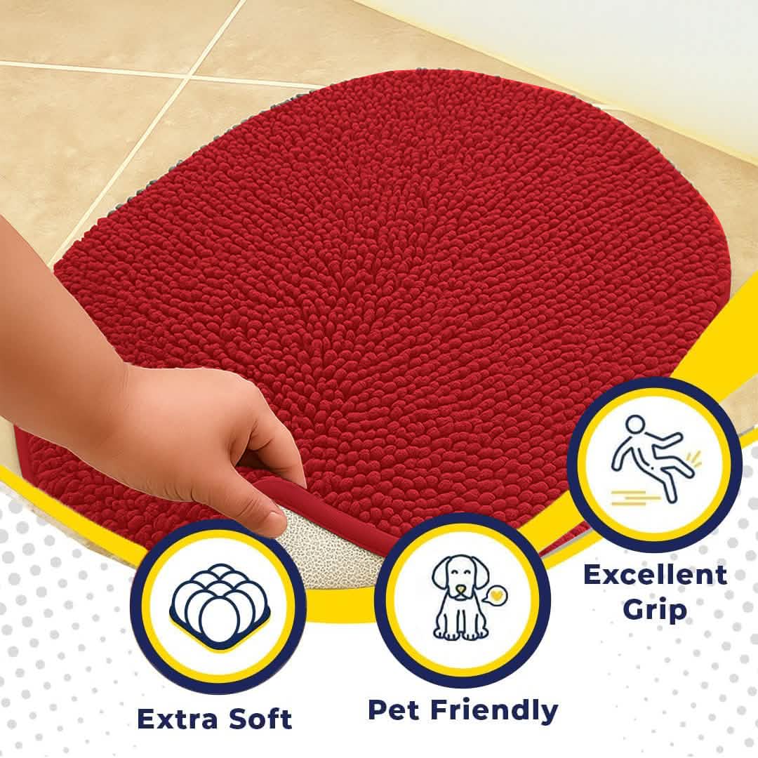 Muddy Mat® Super Absorbent Microfiber Dog Door Oval Mat
