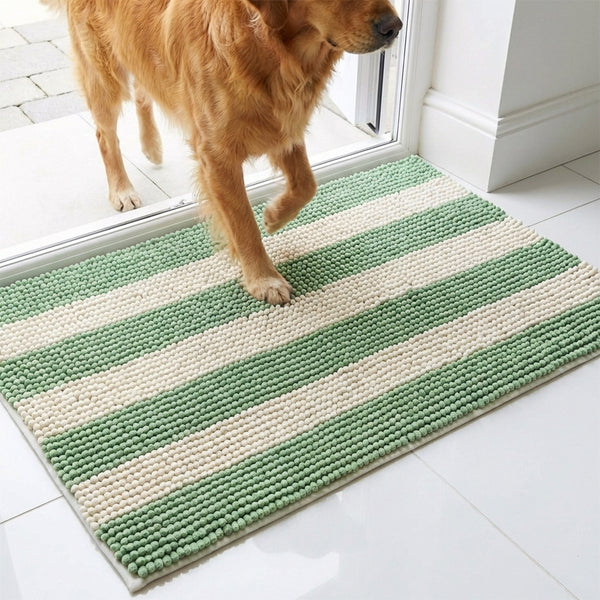 Muddy Mat® Horizontal Loop Design Super Absorbent Chenille Dog Door Mat for Muddy Paws – Non-Slip, Machine Washable Indoor Entry Rug, Quick-Dry Pet Mat for Entryway