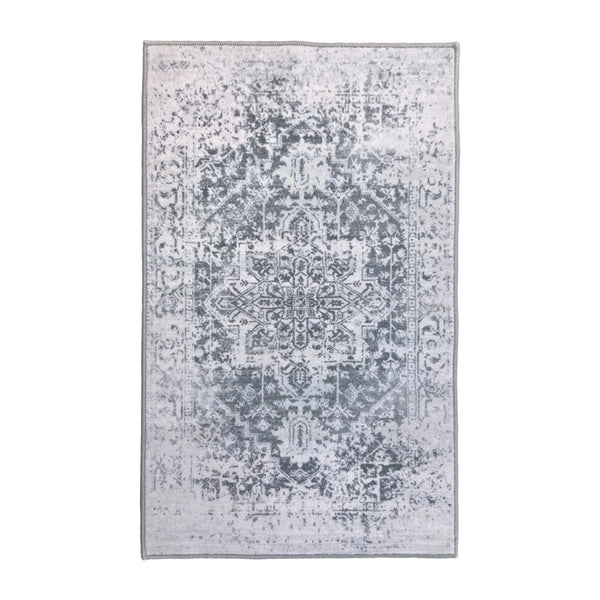 Muddy Mat® Frostbell Washable Area Rugs for Living Room, Bedroom & Dining Room – Modern Soft Low Pile Non Slip Carpet – Pet Friendly Waterproof Foldable Rugs for Home