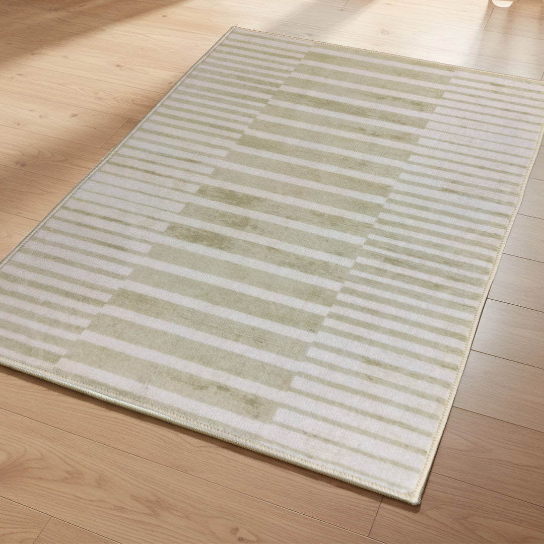Muddle Rug Muddy Mat® Creamline Washable Area Rugs for Living Room, Bedroom & Din
