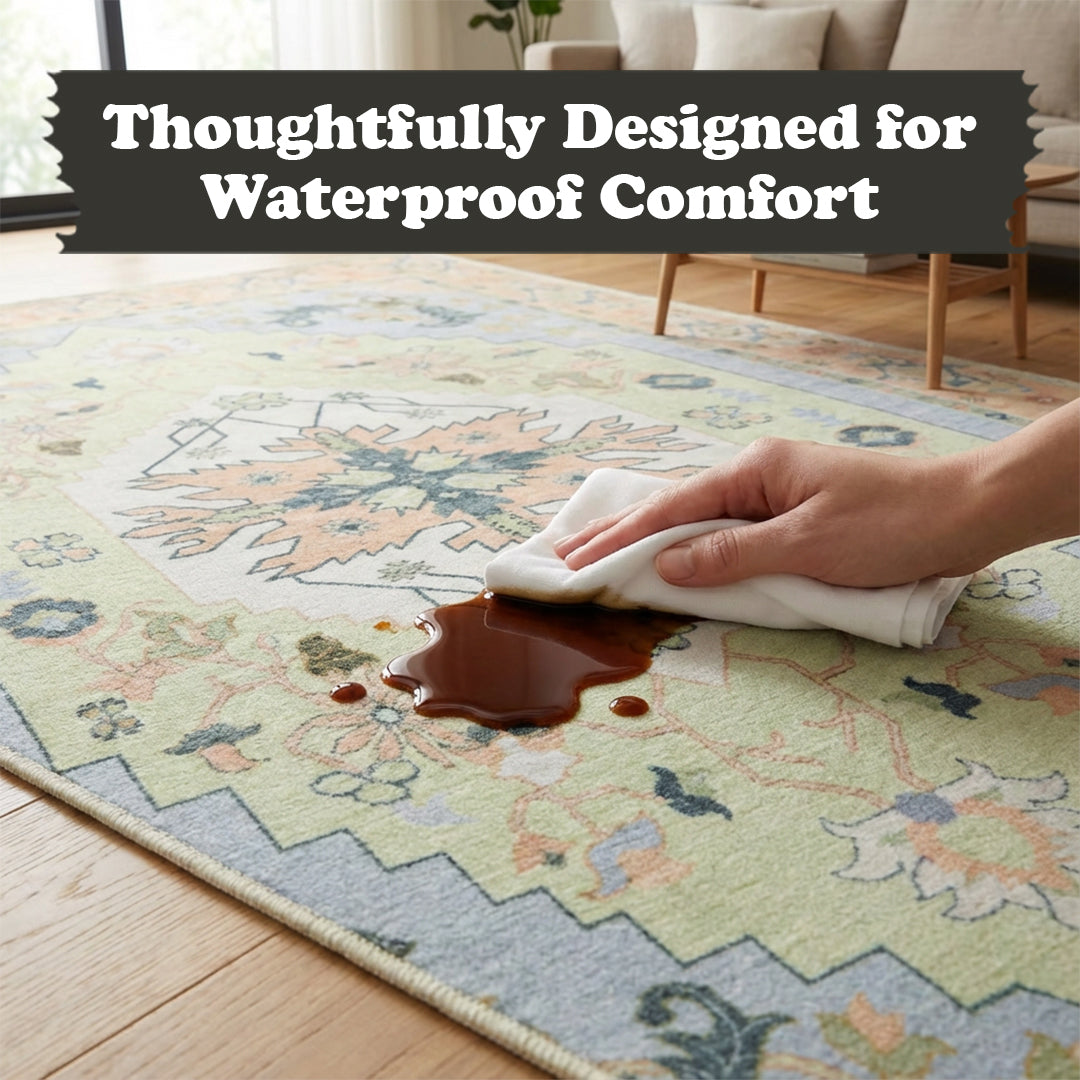 Muddy Rags Muddy Mat® Sorrento Washable Area Rugs for Living Room, Bedroom & Dini