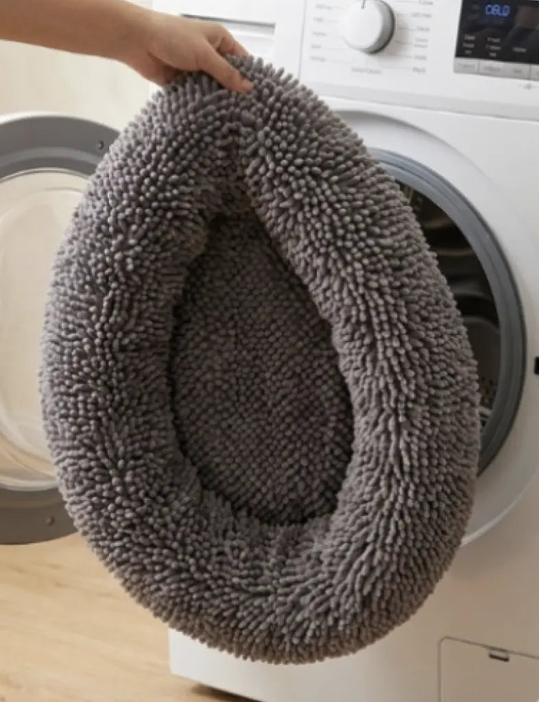 2. Gentle-cycle wash for outer cover & bolster.