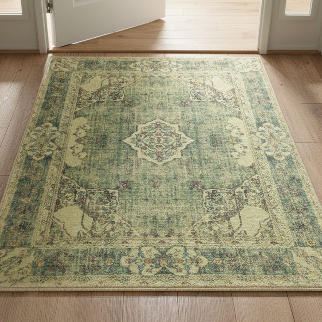 Muddy Mat® Majestic Washable Area Rugs for Living Room, Bedroom & Dining Room – Modern Soft Low Pile Non Slip Carpet – Pet Friendly Waterproof Foldable Rugs for Home