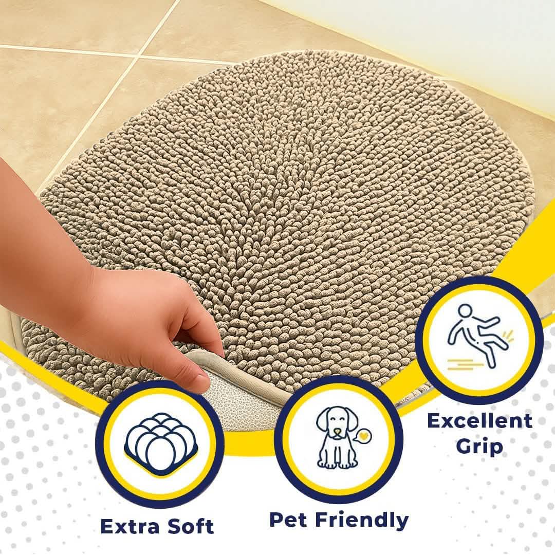 Muddy Mat® Super Absorbent Microfiber Dog Door Oval Mat