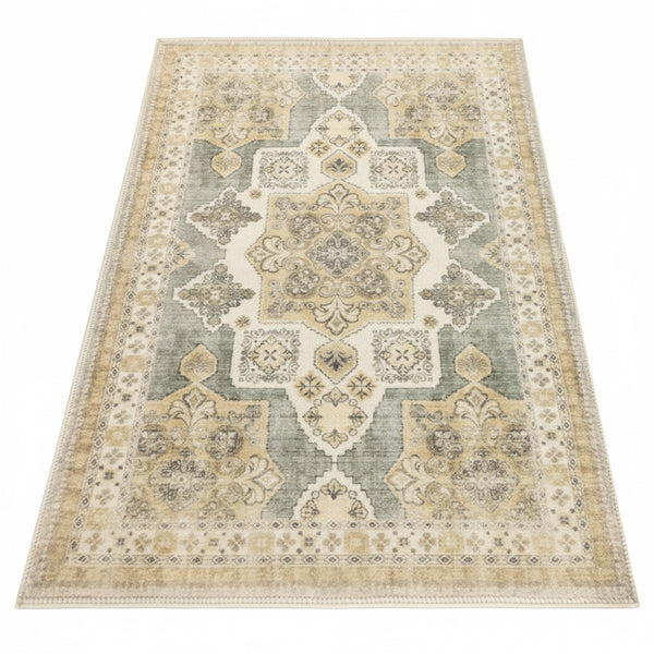 Muddy Mat® Monarch Washable Area Rugs for Living Room, Bedroom & Dining Room – Modern Soft Low Pile Non Slip Carpet – Pet Friendly Waterproof Foldable Rugs for Home