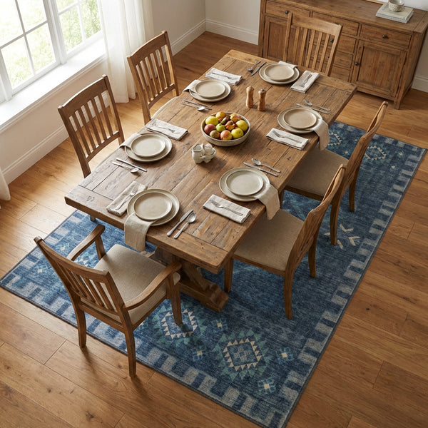 Muddy Mat® Mesa Washable Area Rugs for Living Room, Bedroom & Dining Room – Modern Soft Low Pile Non Slip Carpet – Pet Friendly Waterproof Foldable Rugs for Home