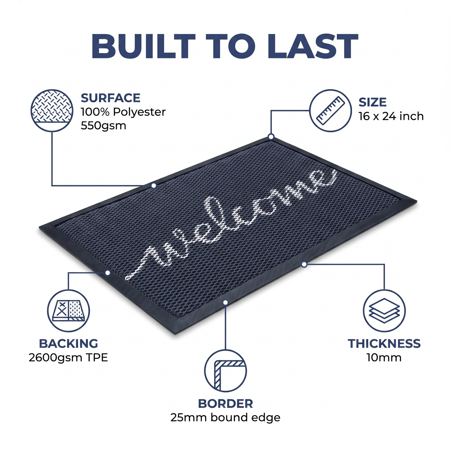 Muddy Mat® Printed Meshy Mat – The Best Dog Outdoor Mat for Muddy Paws
