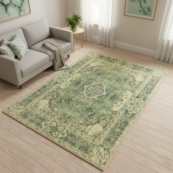 Muddy Mat® Majestic Washable Area Rugs for Living Room, Bedroom & Dining Room – Modern Soft Low Pile Non Slip Carpet – Pet Friendly Waterproof Foldable Rugs for Home