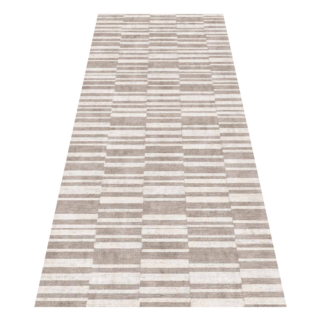 Muddy Mat® Brickline Washable Area Rugs for Living Room, Bedroom & Dining Room – Modern Soft Low Pile Non Slip Carpet – Pet Friendly Waterproof Foldable Rugs for Home