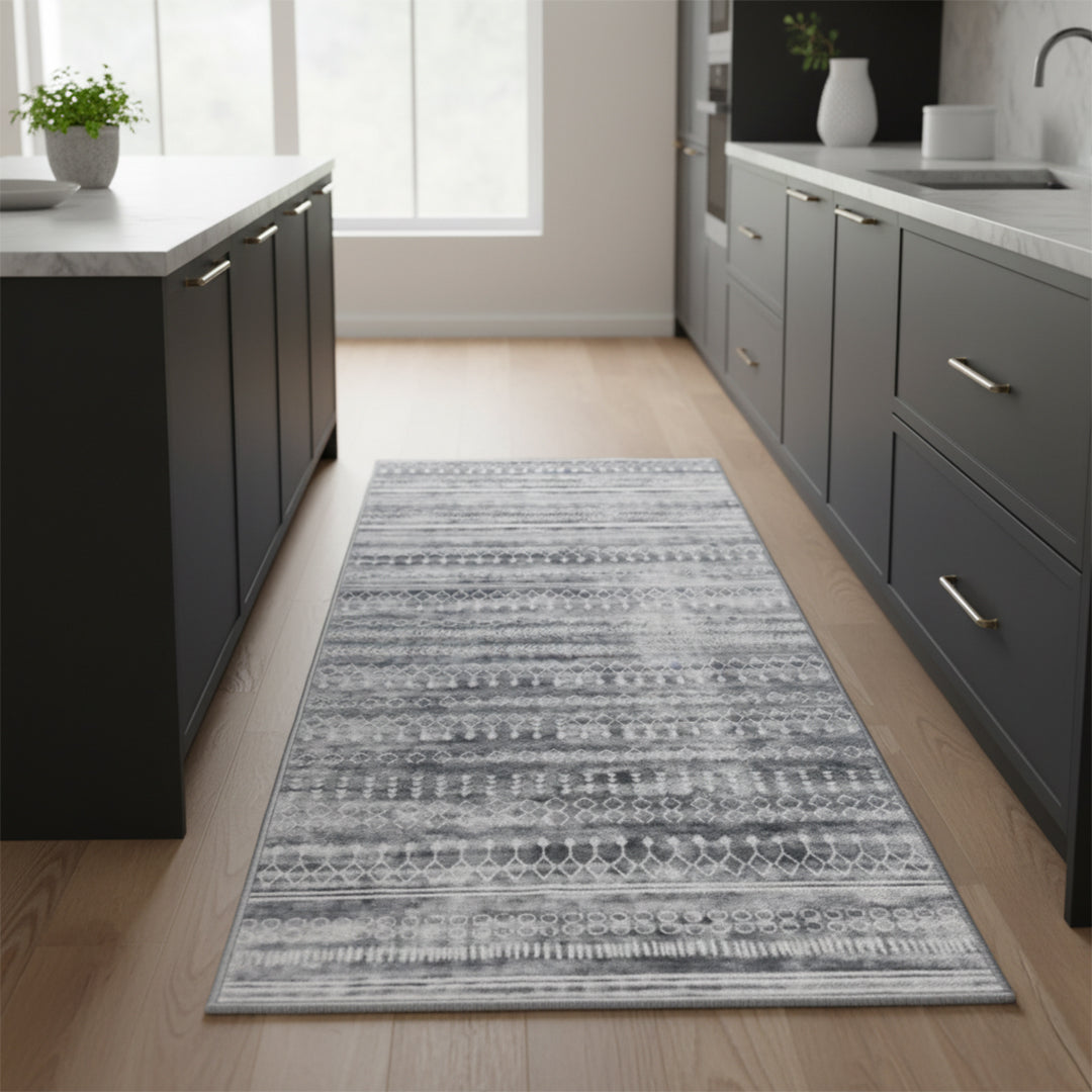 Pot Outline Rug Muddy Carpet Greyline Washable Area Rugs for Living Room, Bedroom & Di ...