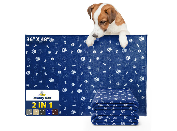 Muddy Mat® Washable Pee Pads for Dogs, Super Absorbent Reusable Puppy Pads–100% Waterproof Pee & Potty Training Pads for Pets, Non-Slip Dog Pads for Crates, Playpens and Floors